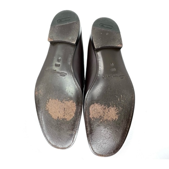Santoni Brown Leather Penny Loafers Men’s Size 11.5 Shoes Moccasin Slip On EUC main image 11